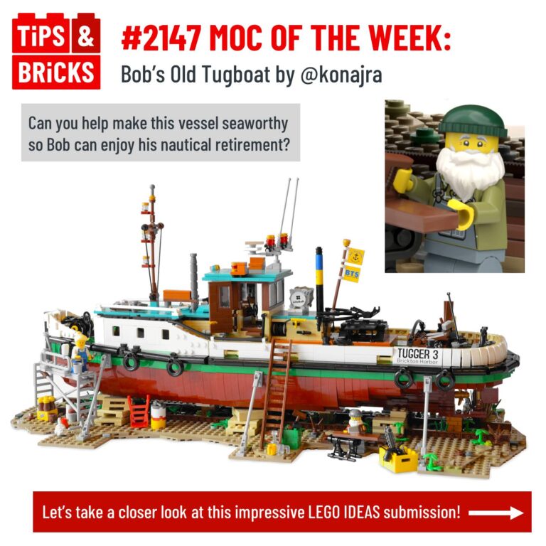 MOC of the Week: Bob's Old Tugboat by KONAJRA