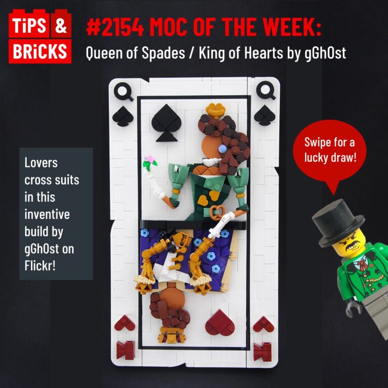 MOC OF THE WEEK: Queen of Spades / King of Hearts by gGh0st on Flickr