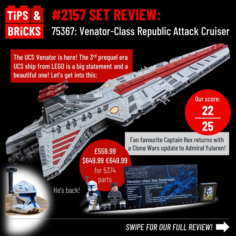 SET REVIEW: 75367: Venator-Class Republic Attack Cruiser