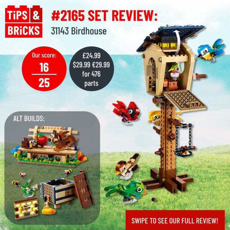 SET REVIEW: 31143: Creator 3-in-1 Birdhouse