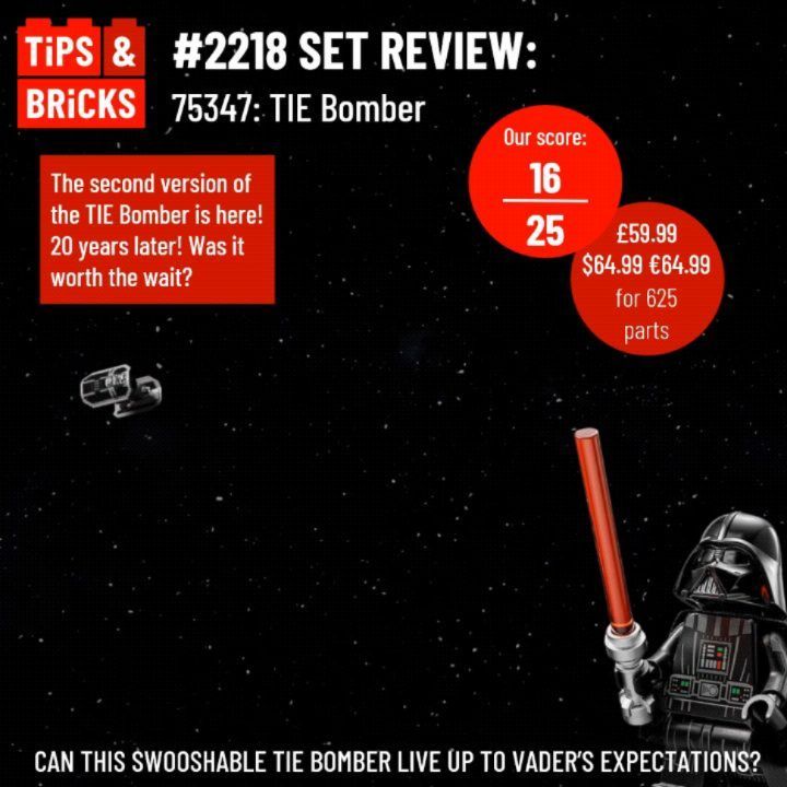 SET REVIEW: 75347: TIE Bomber