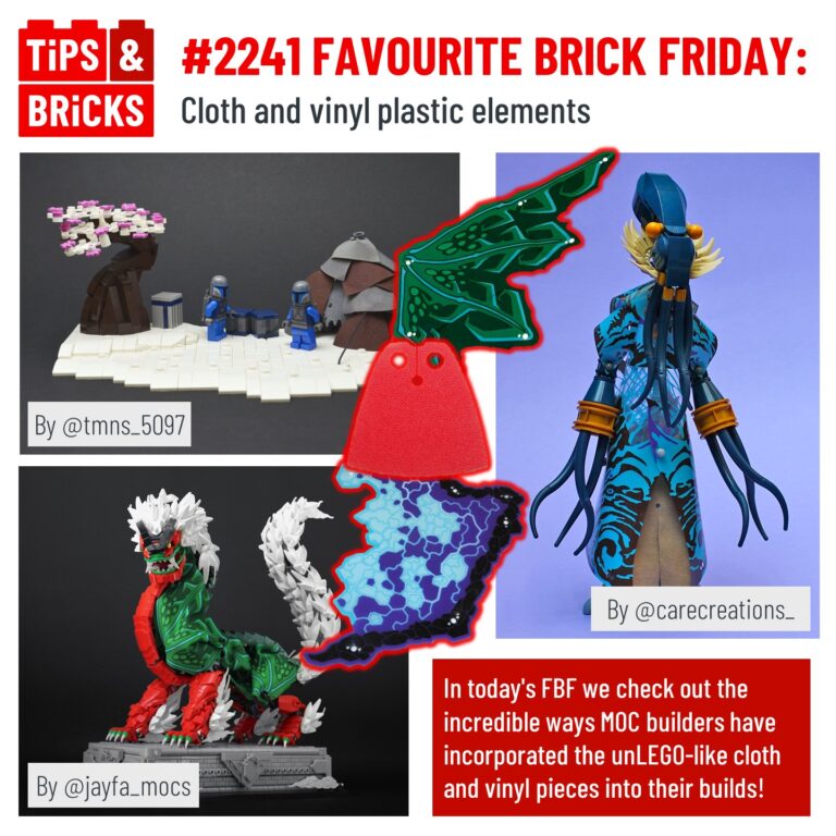 FAVOURITE BRICK FRIDAY: Cloth and vinyl plastic elements