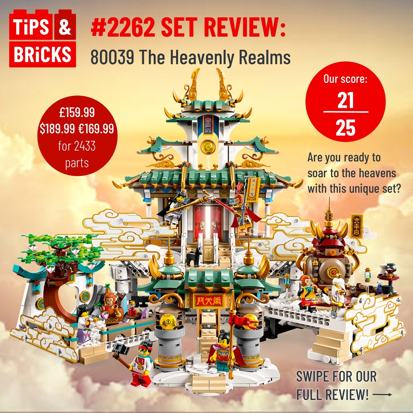 2262 SET REVIEW: 80039 The Heavenly Realms - Tips&Bricks