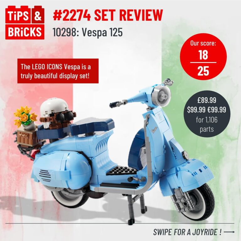 SET REVIEW: 10298 Vespa 125