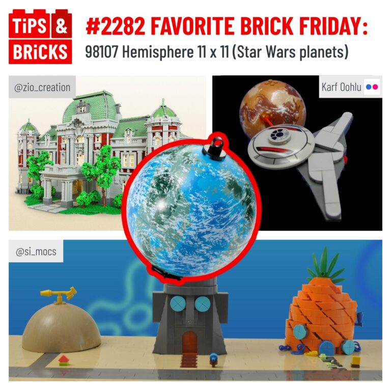 FAVORITE BRICK FRIDAY: 98107 Hemisphere 11 x 11 (Star Wars planets)