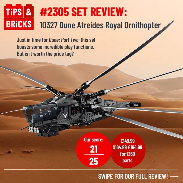 SET REVIEW: 10328 Dune Atreides Royal Ornithopter