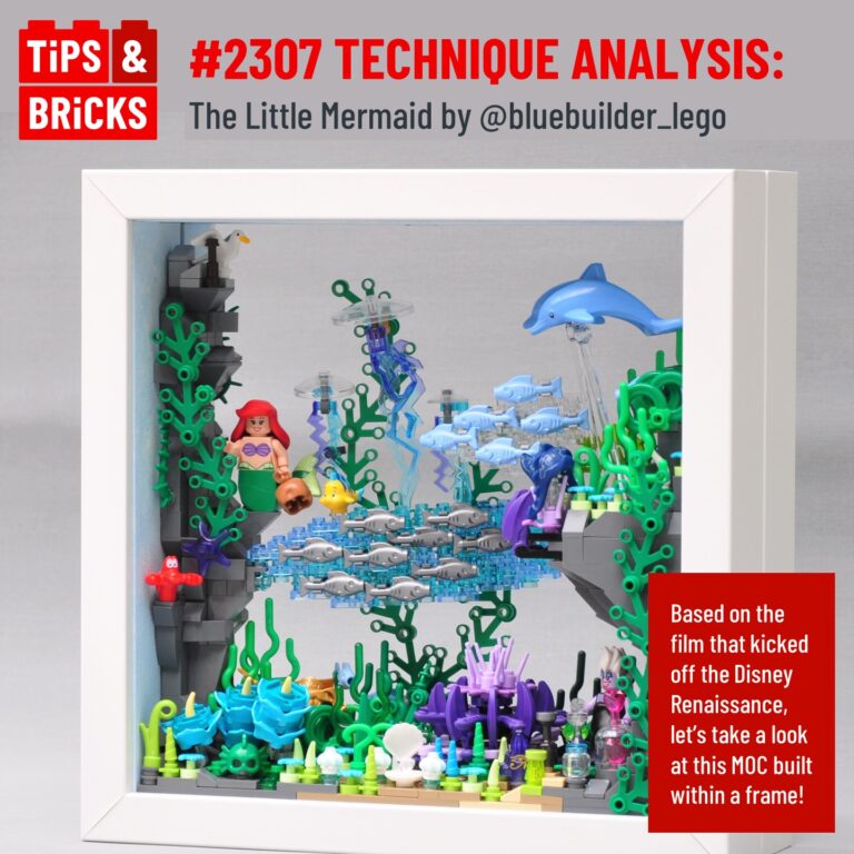 TECHNIQUE ANALYSIS: The Little Mermaid by @bluebuilder_lego