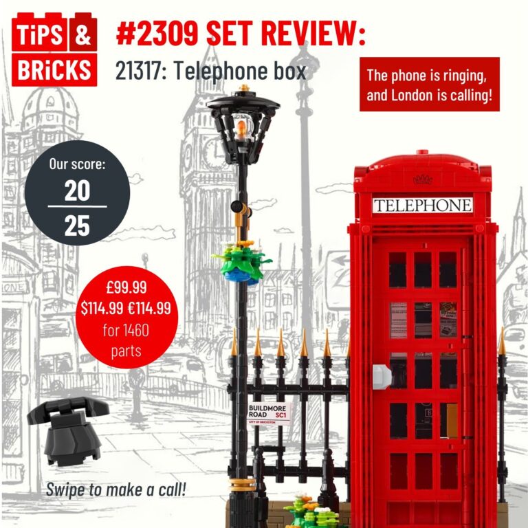 SET REVIEW: 21317: Telephone Box
