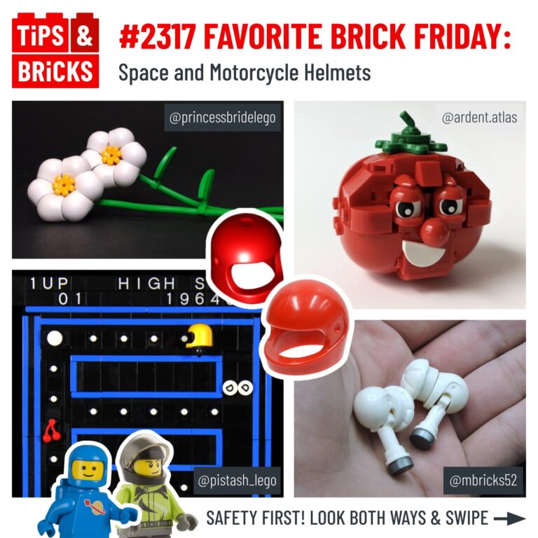 FAVORITE BRICK FRIDAY: Space and Motorcycle Helmets