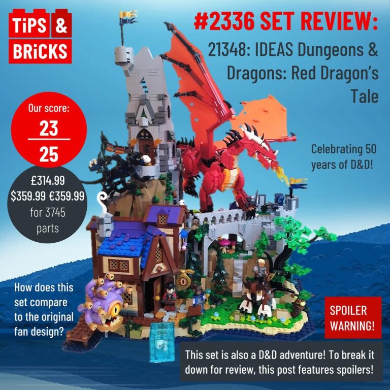SET REVIEW: 21348: IDEAS Dungeons & Dragons: Red Dragon's Tale