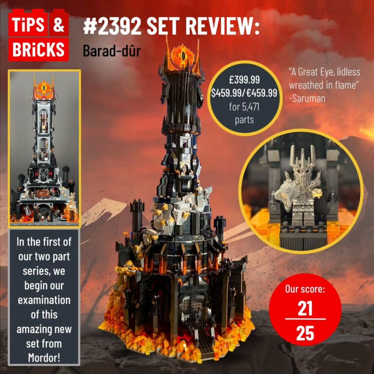 SET REVIEW: 10333 Icons Barad-dûr Part 1