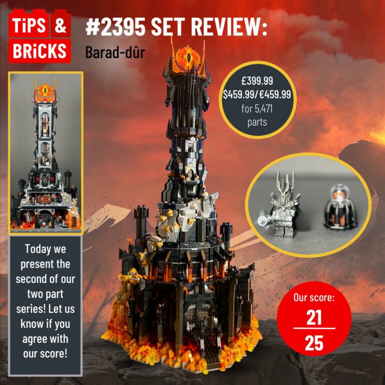 SET REVIEW: 10333 Icons Barad-dûr Part 2