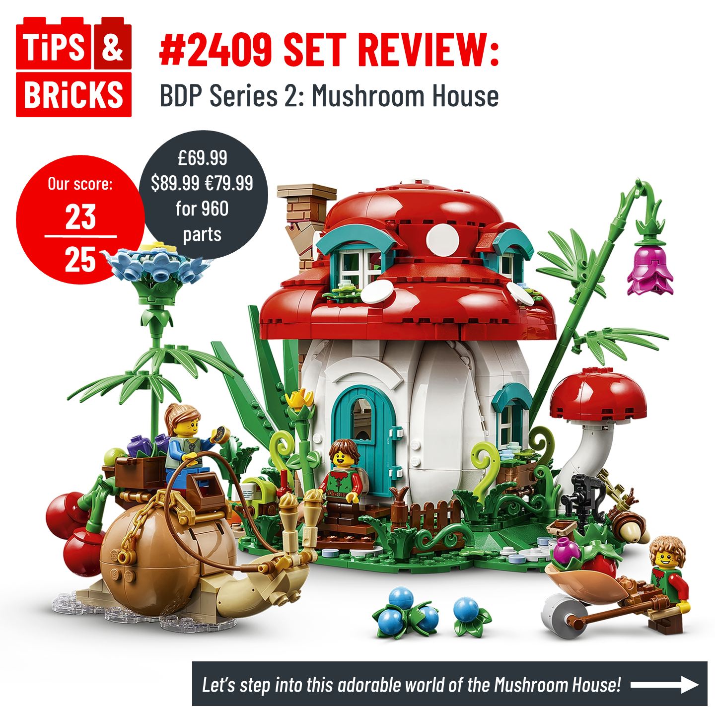 2409 SET REVIEW: BDP Series 2: Mushroom House - Tips&Bricks