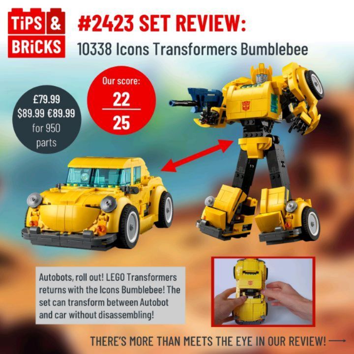 SET REVIEW: 10338 Icons Transformers Bumblebee