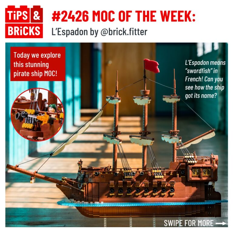 MOC OF THE WEEK: L'Espadon by @brick.fitter