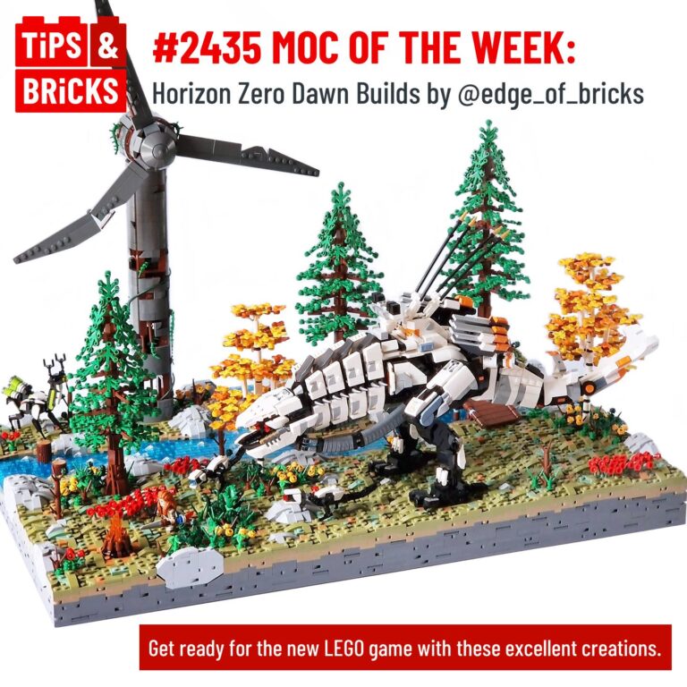 MOC OF WEEK: Horizon Zero Dawn builds by @edge_of_bricks
