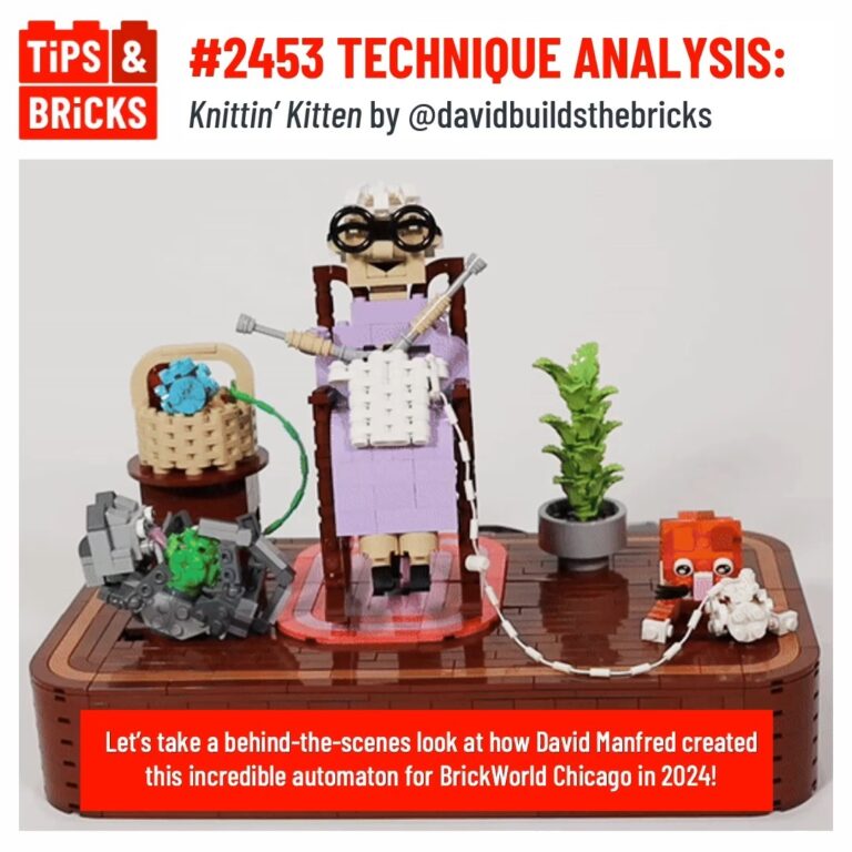 TECHNIQUE ANALYSIS: Knittin' Kitten by @davidbuildsthebricks