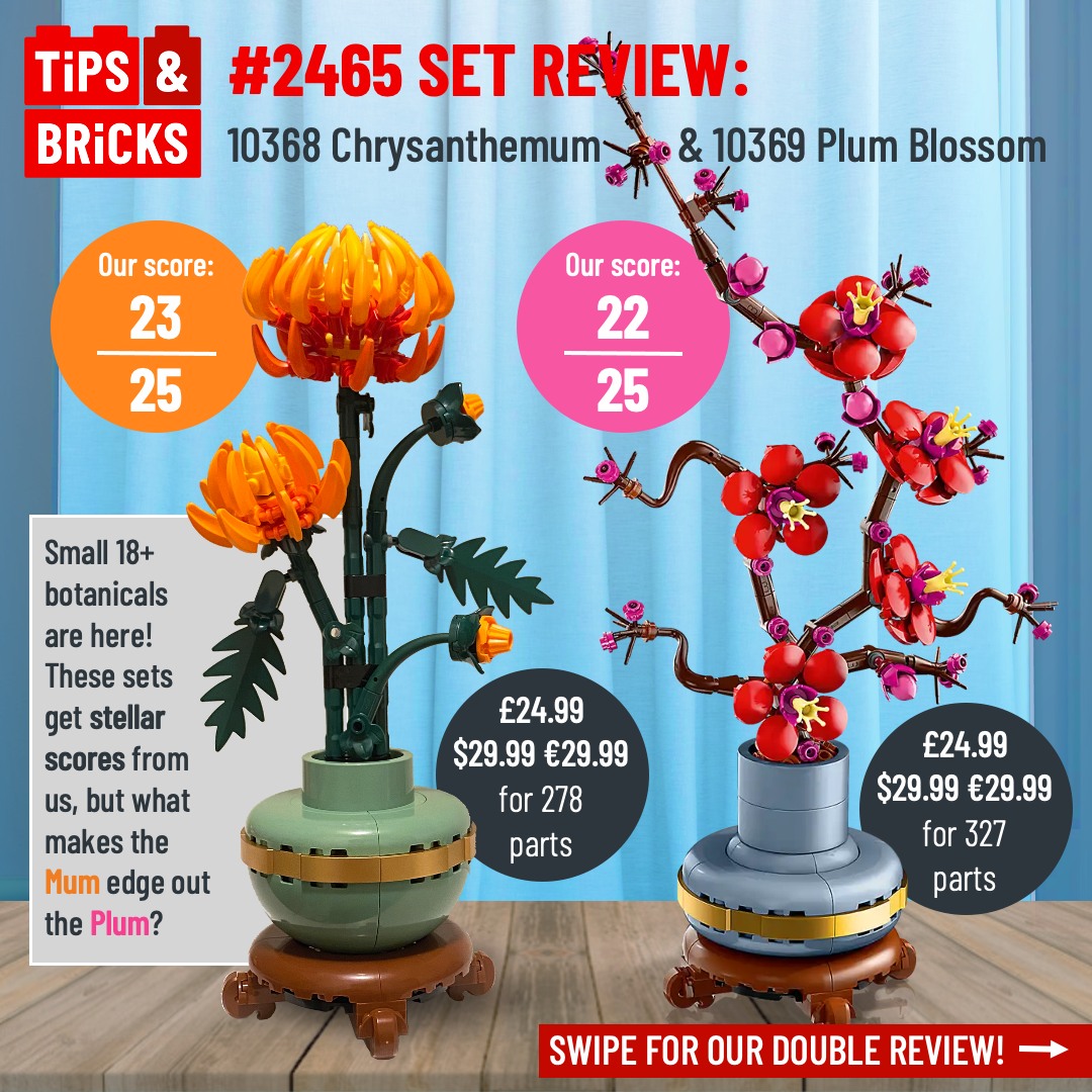 2465 SET REVIEW: 10368 Chrysanthemum and 10369 Plum Blossom
