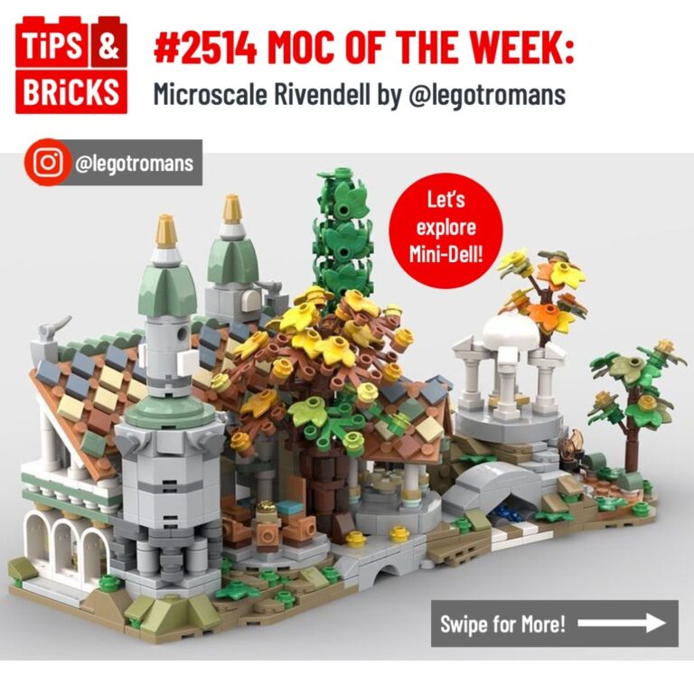 MOC OF THE WEEK: Microscale Rivendell by @legotromans
