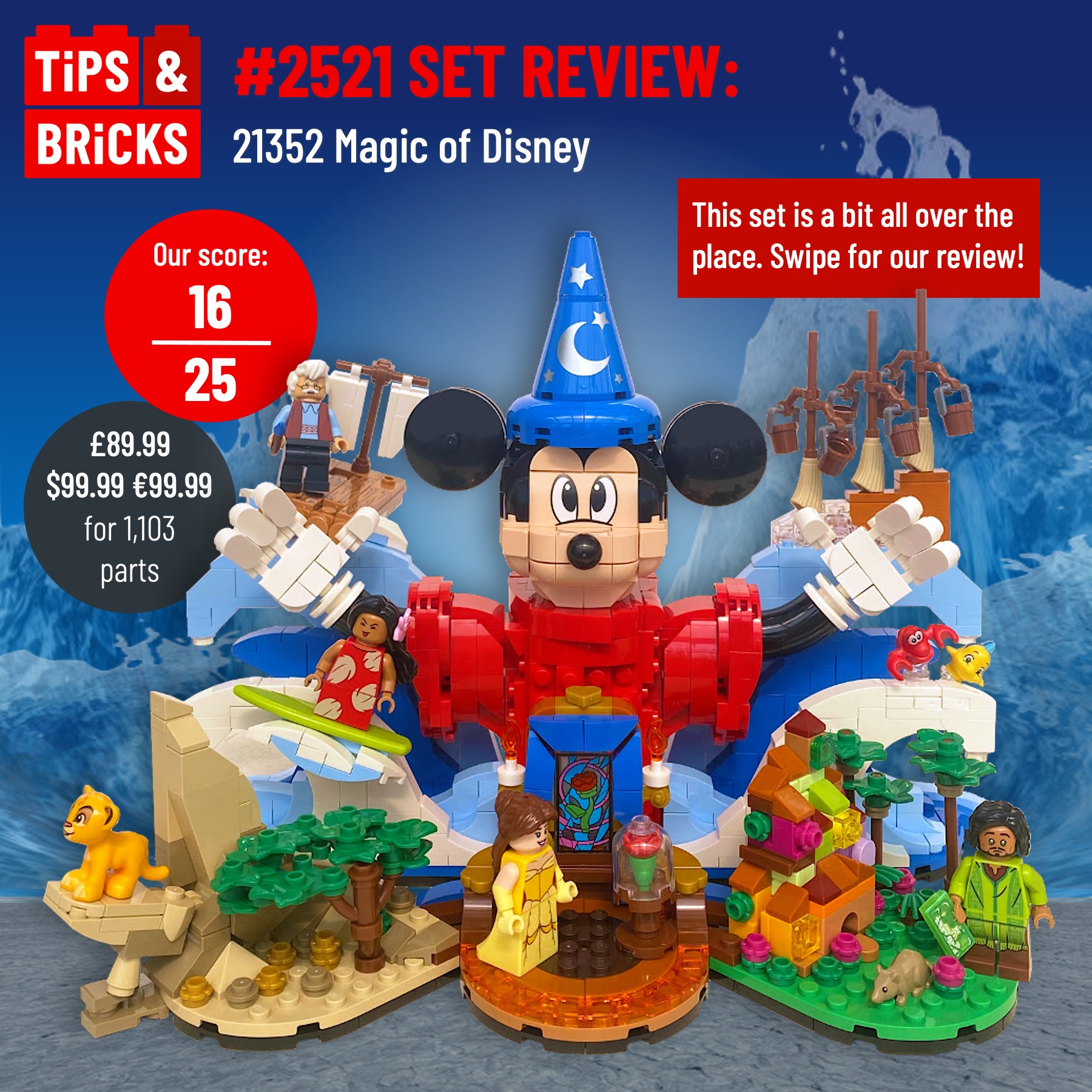 2521 SET REVIEW: 21352 Magic of Disney - Tips&Bricks