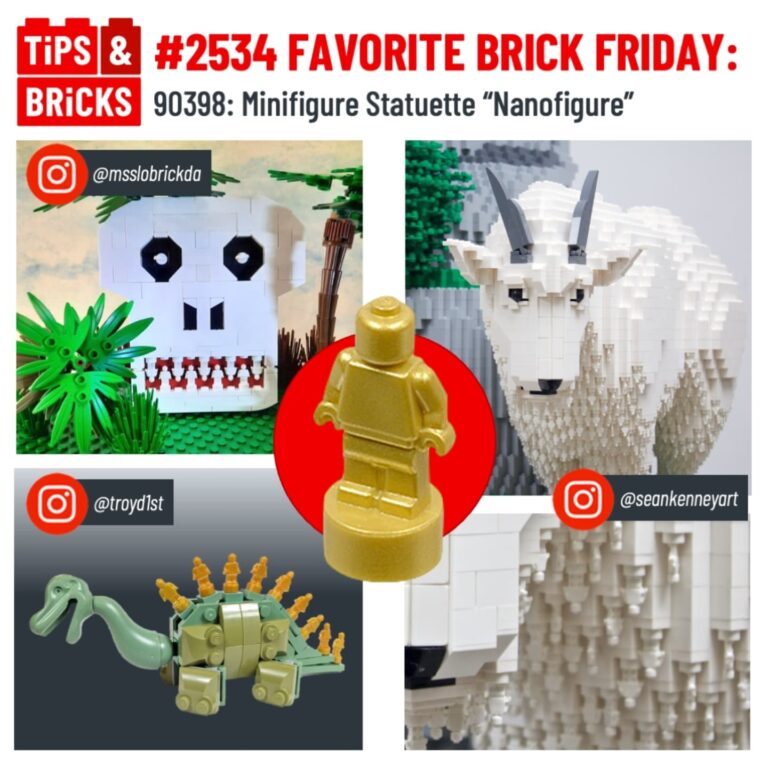 FAVORITE BRICK FRIDAY: Part 90398 - Minifigure Statuette 'Nanofigure.'