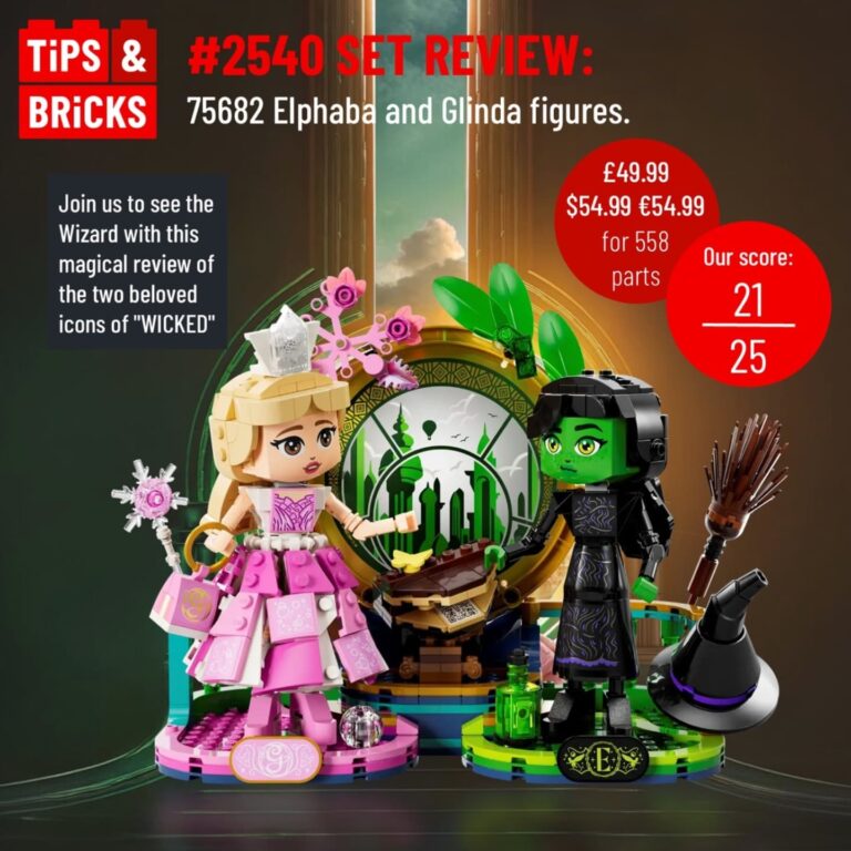 SET REVIEW: 75682 Elphaba and Glinda figures