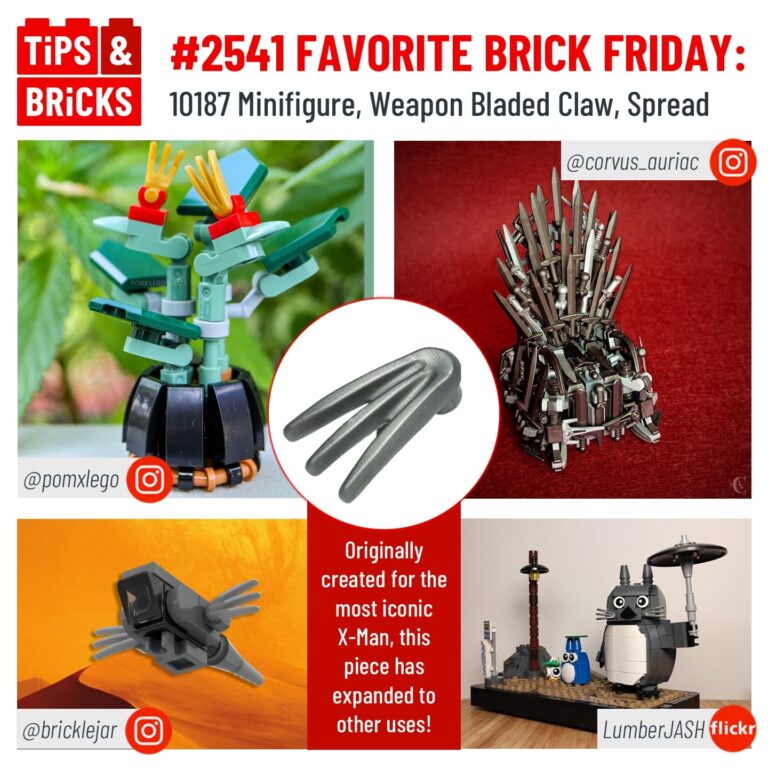 FAVORITE BRICK FRIDAY: 10187 Minifigure, Weapon Bladed Claw, Spread