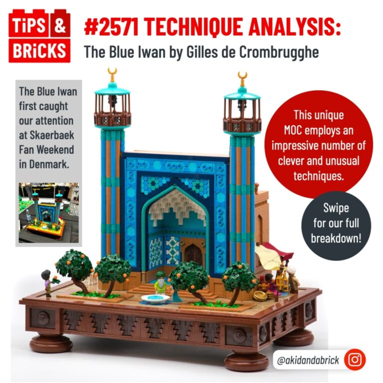TECHNIQUE ANALYSIS: The Blue Iwan by Gilles de Crombrugghe (@akidandabrick).