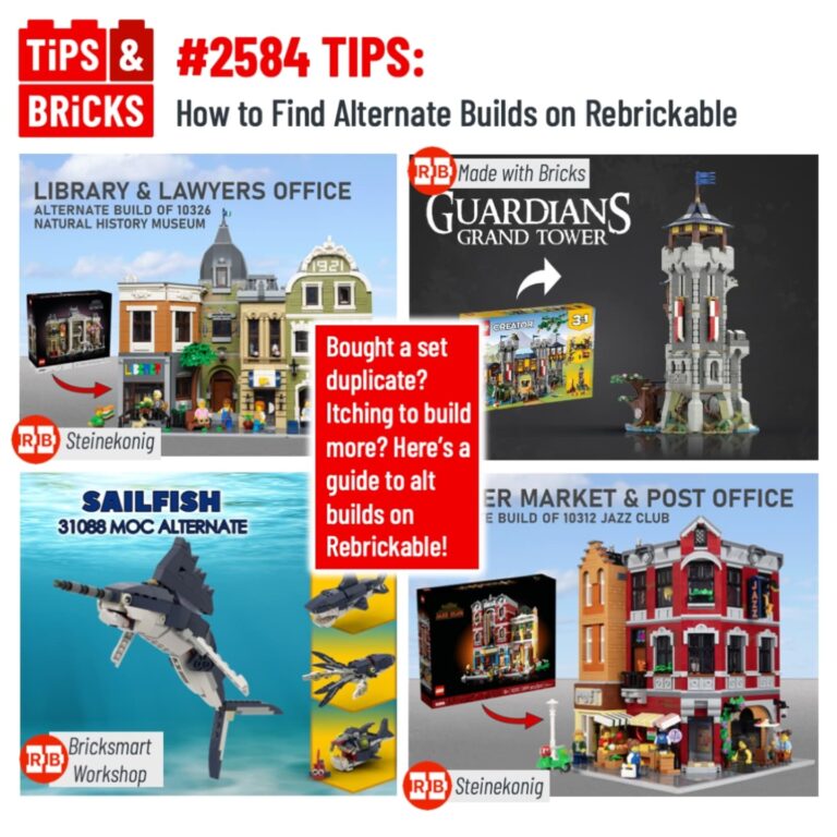 TIPS: How to Find Alternative Builds on Rebrickable