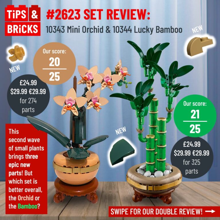 SET REVIEW: 10343 Mini Orchid and 10344 Lucky Bamboo