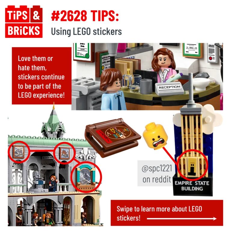 TIPS: Using LEGO Stickers