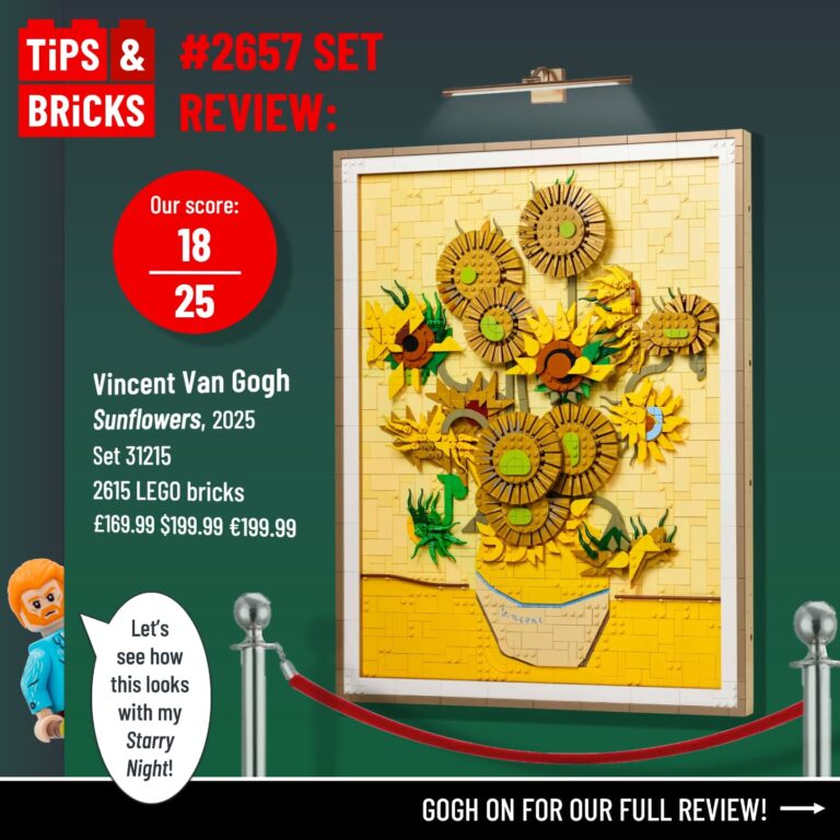 SET REVIEW: 31215 Vincent Van Gogh - Sunflowers