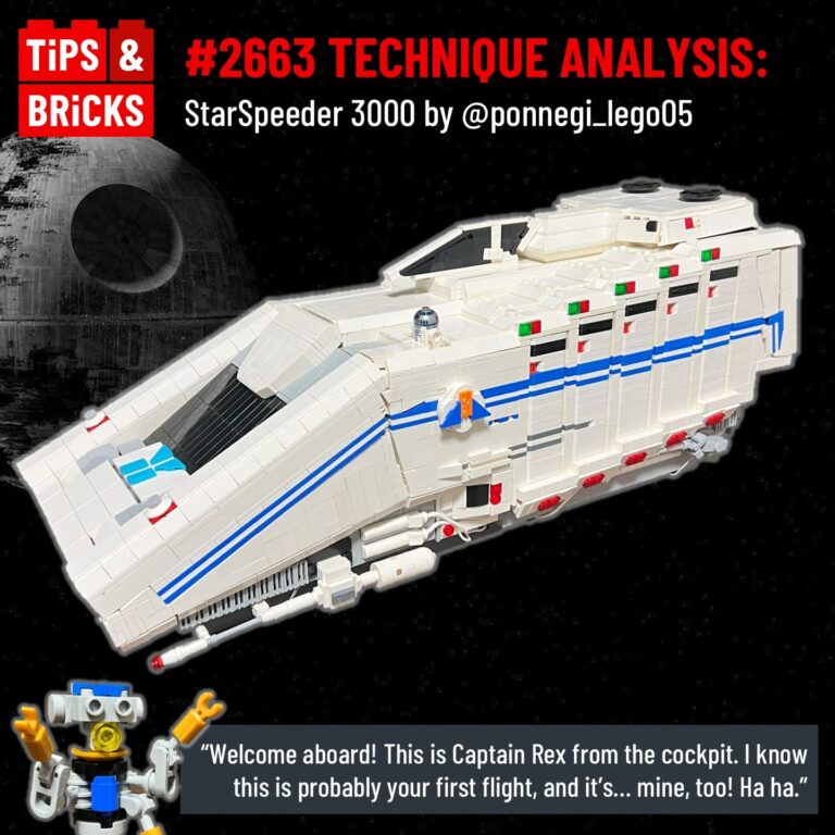TECHNIQUE ANALYSIS: Starspeeder 3000 by @ponnegi_lego05