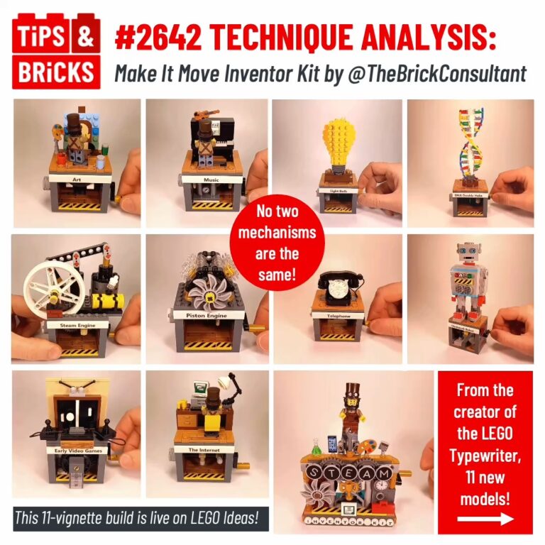 Technique Analysis: Make It Move Inventor Kit by @thebrickconsultant ⚙️