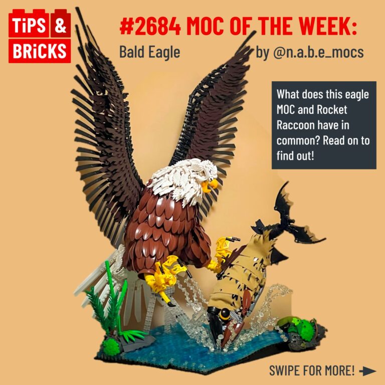 MOC of the Week: Bald Eagle by @n.a.b.e_mocs