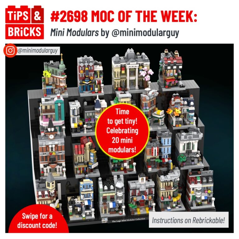 MOC OF THE WEEK: Mini Modulars by @minimodularguy