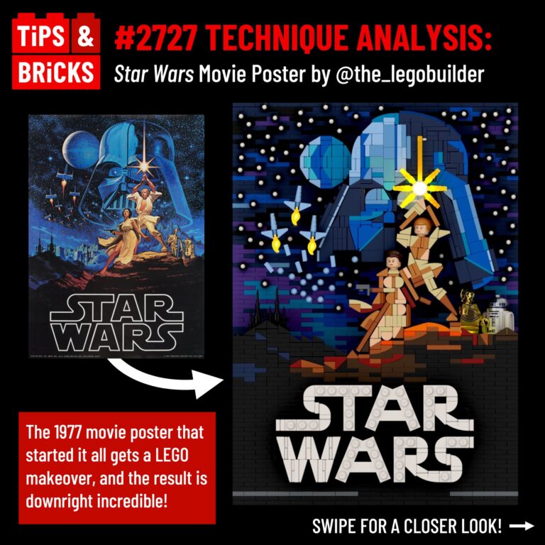 TECHNIQUE ANALYSIS: Star Wars Movie Poster by @the_legobuilder