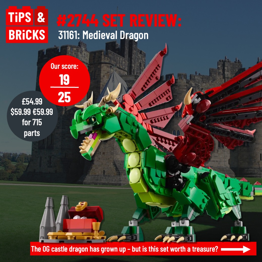 2744 SET REVIEW: 31161 Medieval Dragon - Tips&Bricks