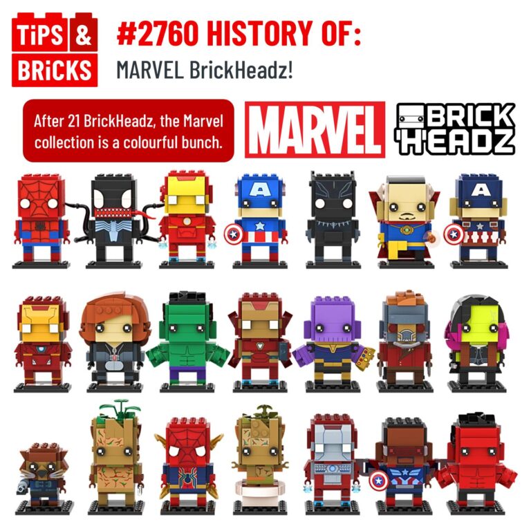 HISTORY OF: MARVEL BrickHeadz!