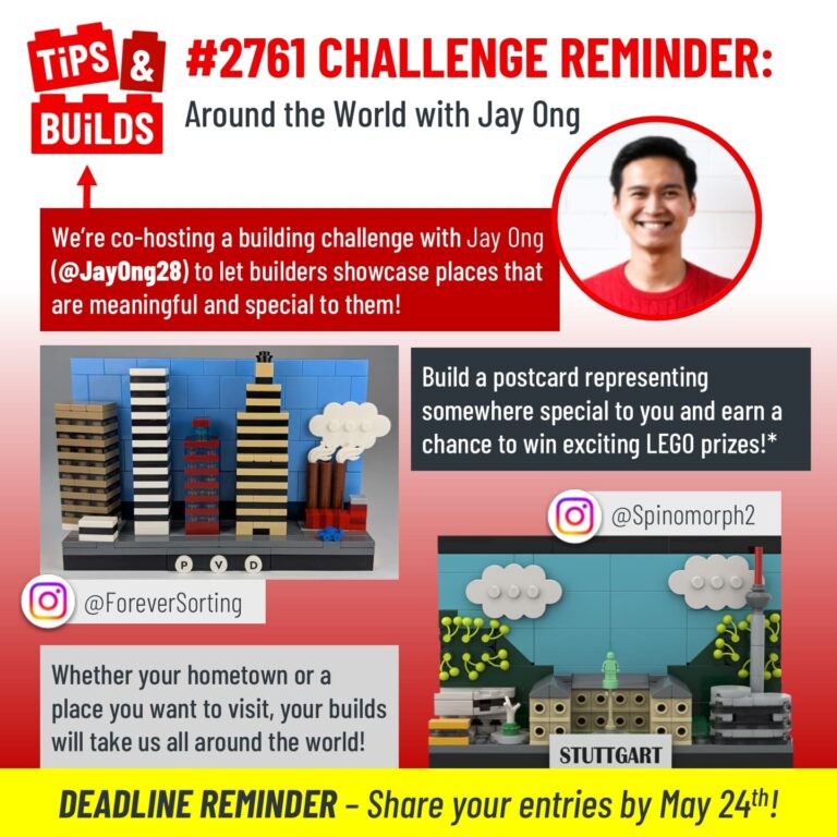 CHALLENGE REMINDER: Around the World with @jayong28 and @tipsandbuilds