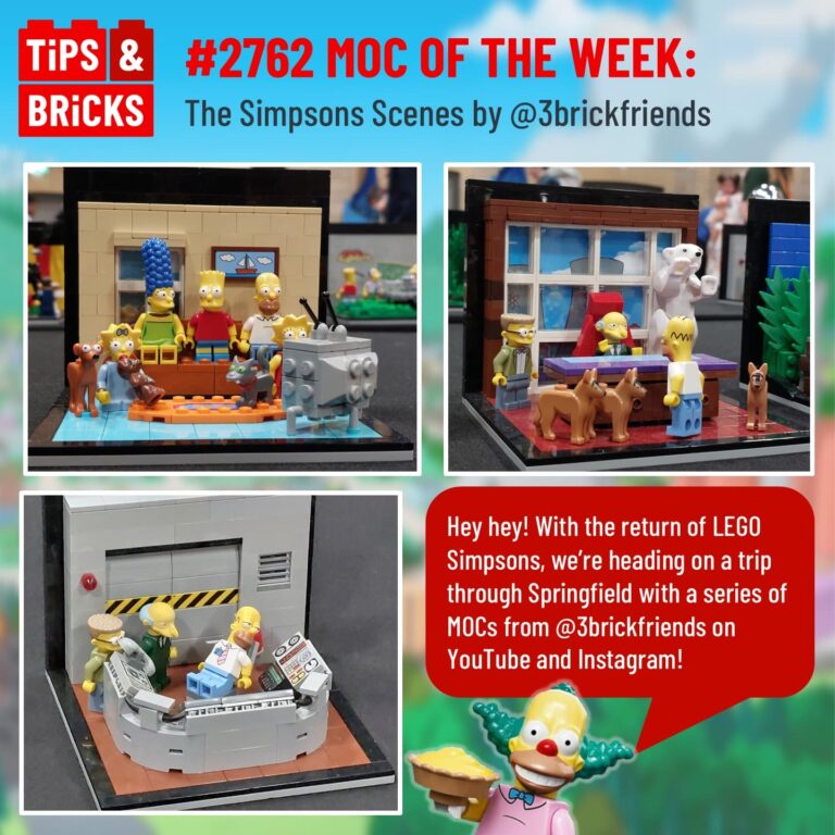 MOC OF THE WEEK: The Simpsons Scenes by @3brickfriends
