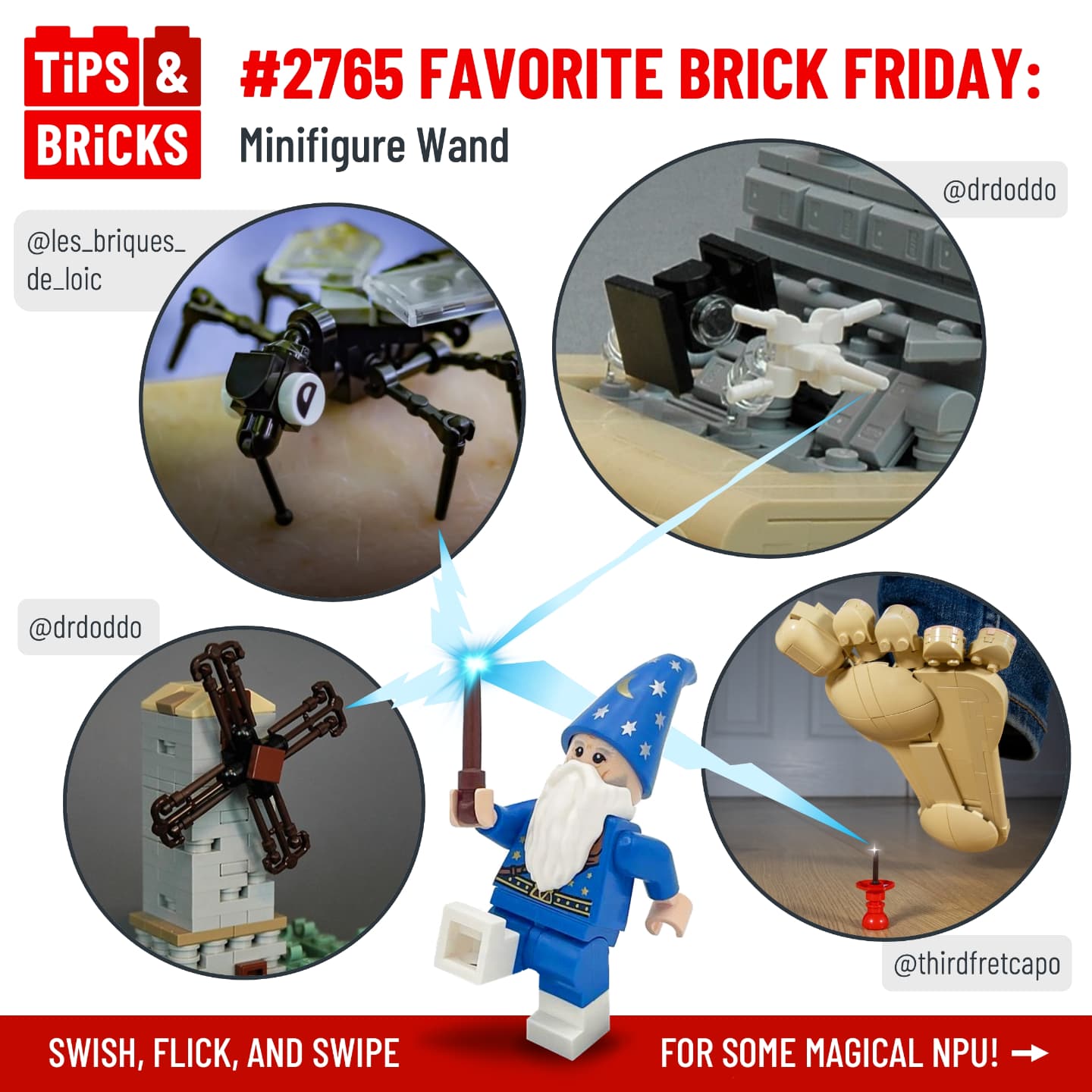 2765 FAVORITE BRICK FRIDAY: Minifigure Wand (Part 1!) - Tips&Bricks