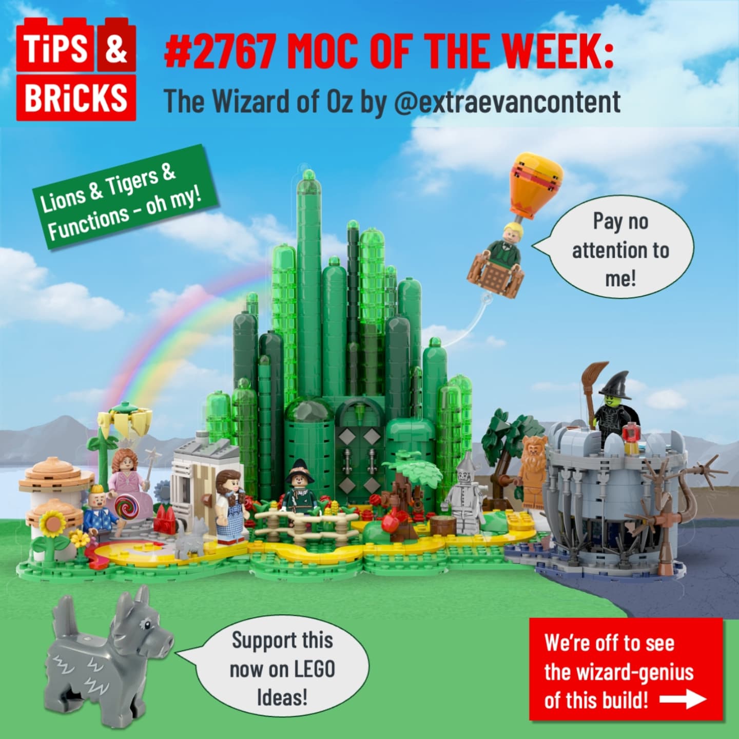 2767 MOC OF THE WEEK: The Wizard of Oz by @extraevancontent