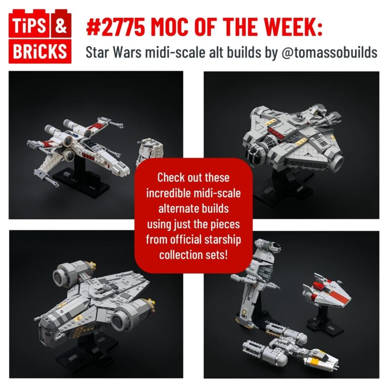 MOC OF THE WEEK: Star Wars midi-scale alt builds by @tomassobuilds
