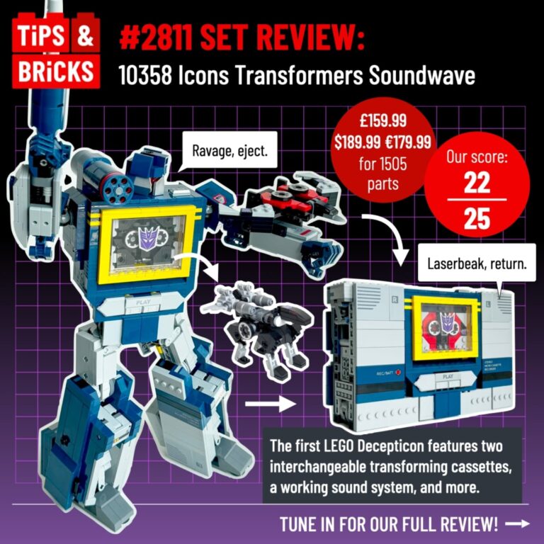 SET REVIEW: 10358 Icons Transformers Soundwave.