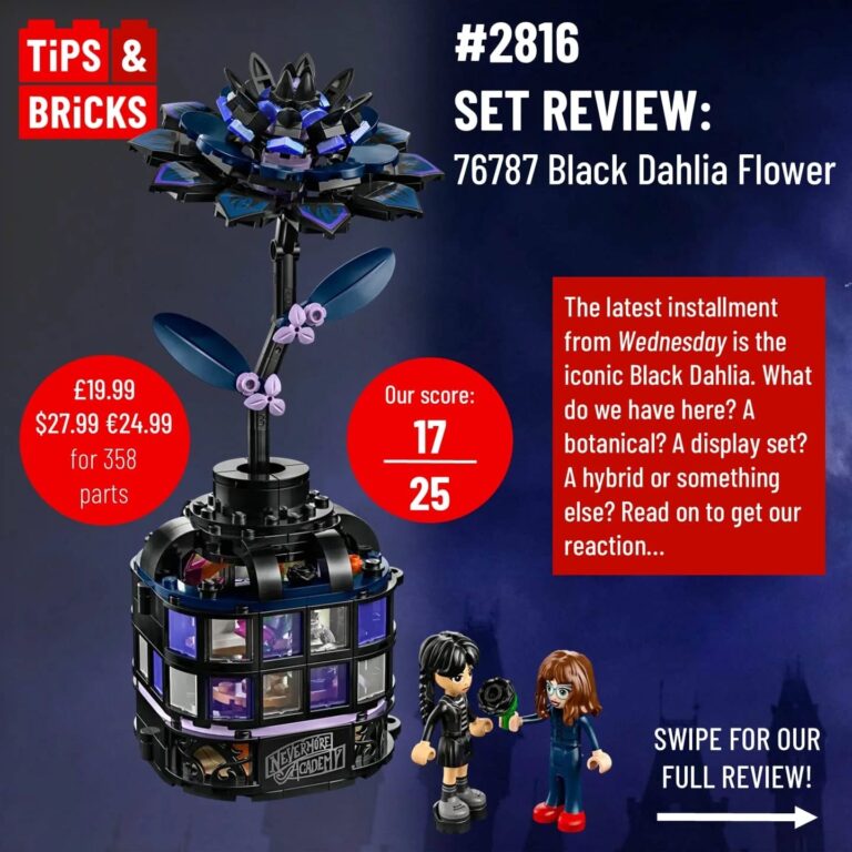 SET REVIEW: 76787 Black Dahlia Flower