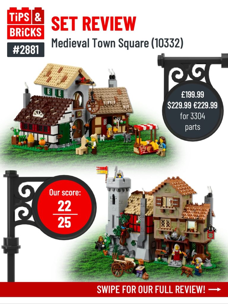 SET REVIEW - Medieval Town Square (10332).