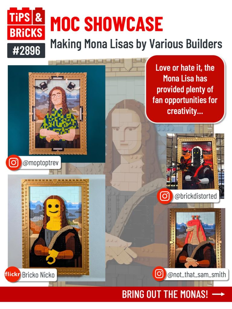 MOC SHOWCASE: Making Mona Lisas by Various Builders