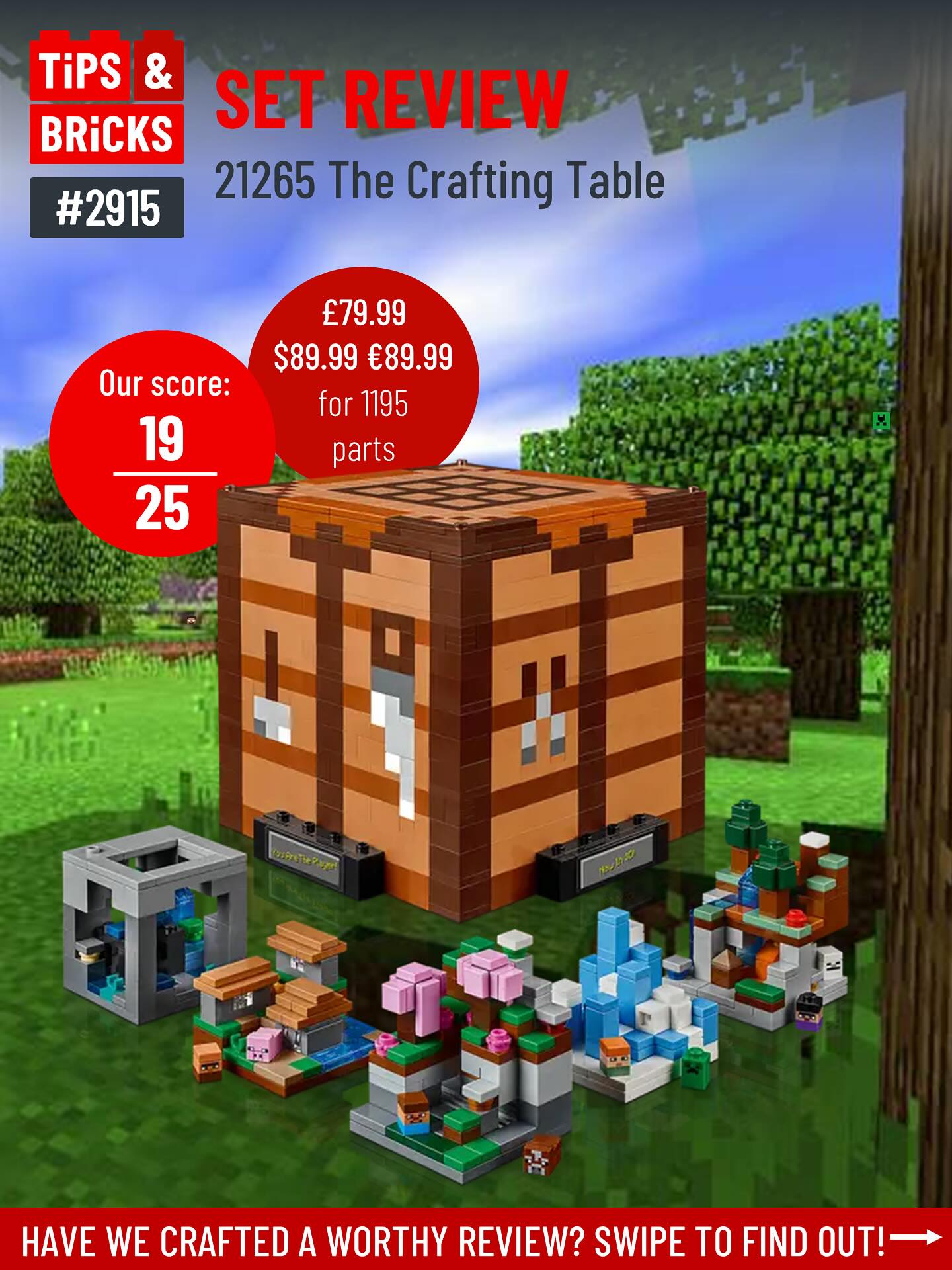 2915 SET REVIEW: 21265 The Crafting Table ⚒️ - Tips&Bricks