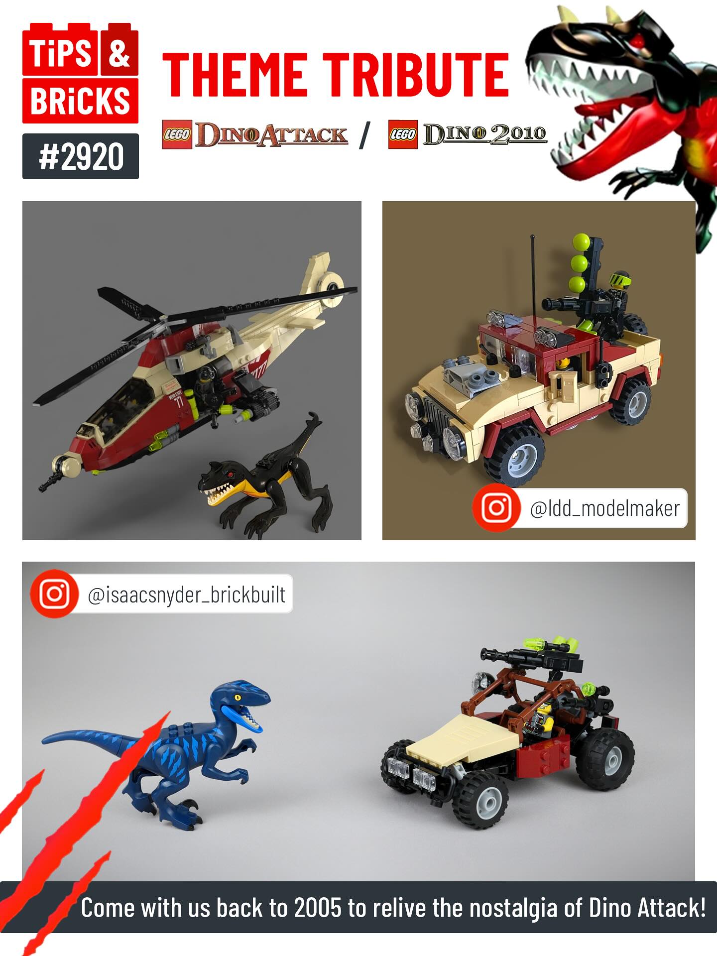2920 THEME TRIBUTE: Dino Attack / Dino 2010 - Tips&Bricks